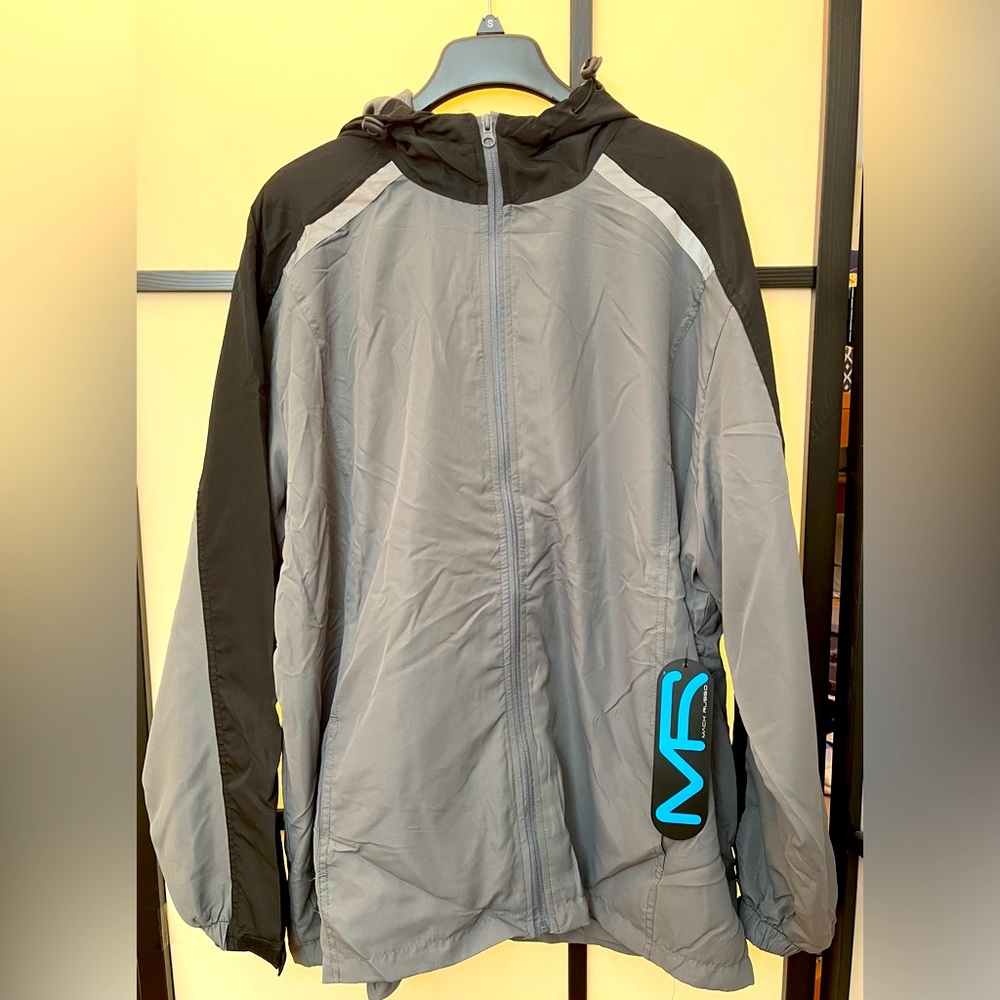 Mack Russo Full Zip Water Resistant Rain Jacket/Wind Breaker